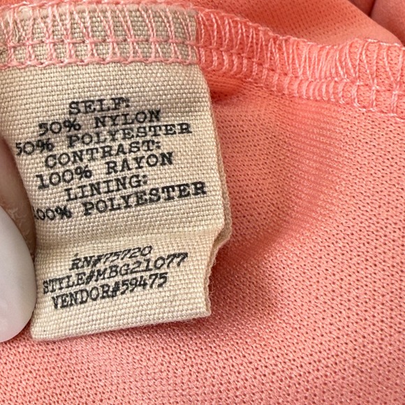 Gimmicks by BKE Lace Inset Top L Terracotta Embroidered Mesh Smocked Waist Boho - Picture 10 of 12